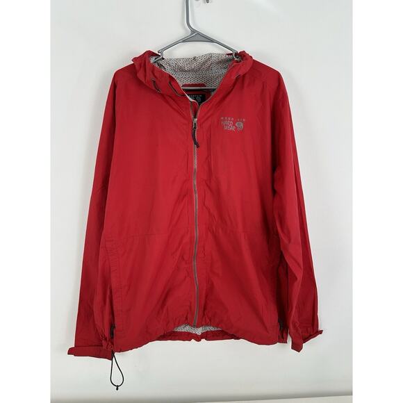 Mountain Hardwear Other - Mountain Hardwear DRY Q Rain jacket Red Large Hooded Pre-owned Sz XL